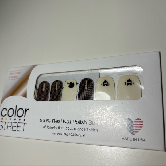 Color Street Sunday Puntday Football Themed Nail Polish Strips - Picture 3 of 6